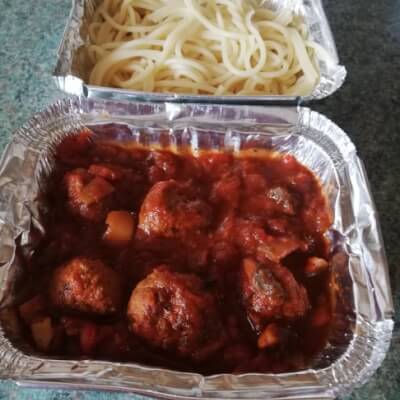 Meat Balls With Spaghetti 