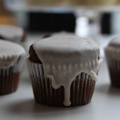 Sticky Gingerbread Cupcakes