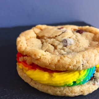 Rainbow Cookie Sandwich