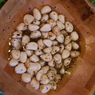 Garlic In Olive Oil And Herbs