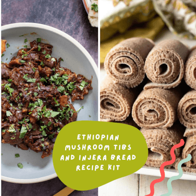 Made Guid Food - Ethiopian Mushroom Tibs And Injera Bread Recipe Kit ...