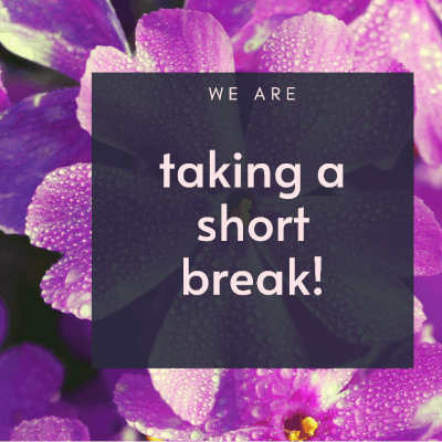 We Are Taking A Short Break!