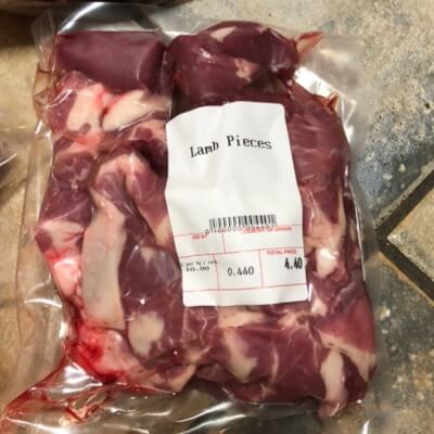 Diced Lamb Pieces