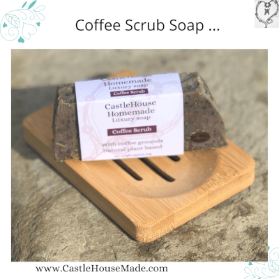 Luxury Coffee Scrub Handmade Soap 60G Bar X2