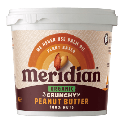 Meridian Organic Crunchy Peanut Butter 1Kg