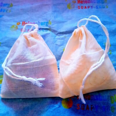 Small Soap Muslin Bag Perfect For Traveling And Showers Random Scent
