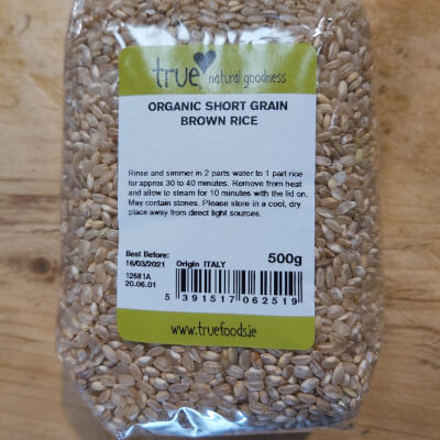True Organic Short Grain Brown Rice