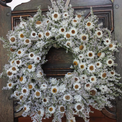 Small  Candle Holder Wreath