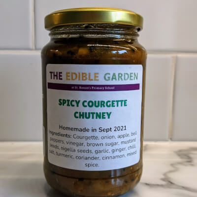 The Edible Garden Spicy Courgette Chutney