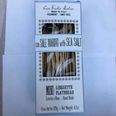 Mini Linguette Flatbreads  With Sea Salt