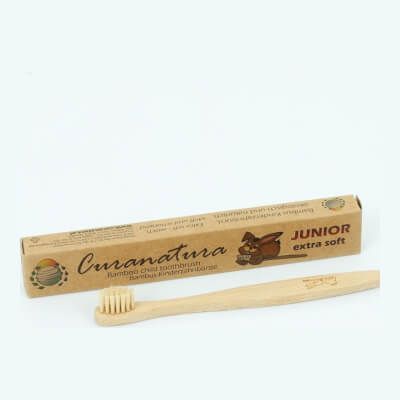 Bamboo Childrens Toothbrush - Extra Soft & Bamboo Bristles
