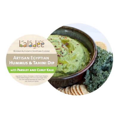 Parsley And Curly Kale Super Hummus