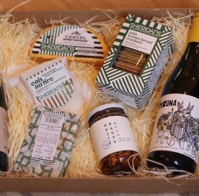 Hipster Wine & Cheese Gift Box 