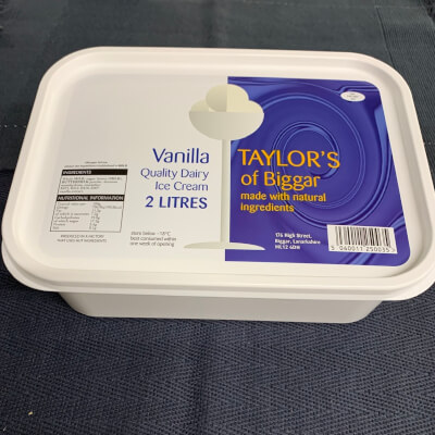 2 Litre Of Vanilla Ice Cream