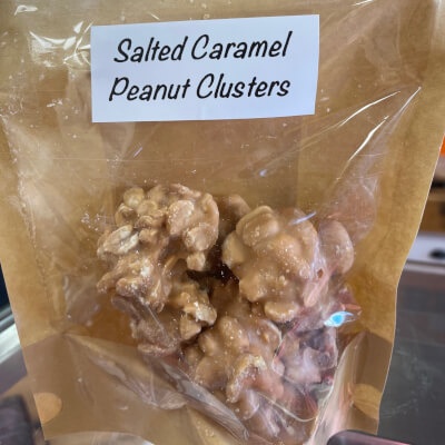 Salted Caramel Peanut Clusters 