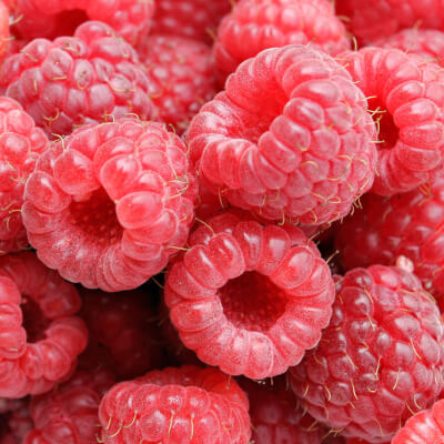 A Punnet Of Raspberries 